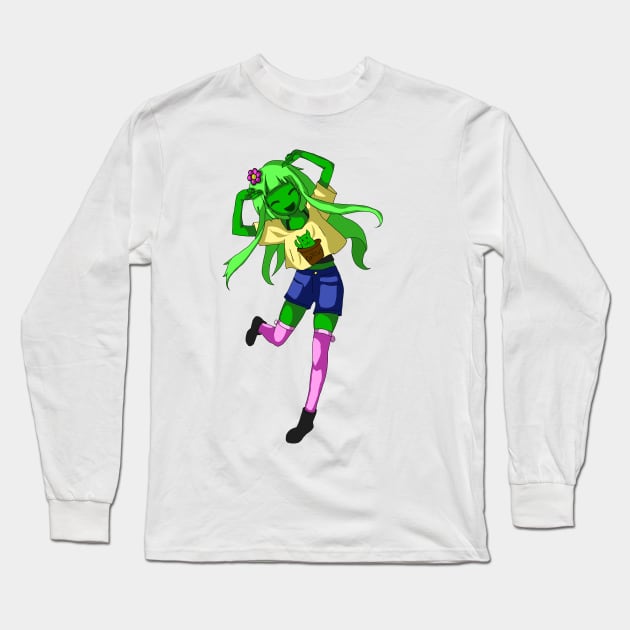 Cactus-Chan Long Sleeve T-Shirt by CactusMonsters